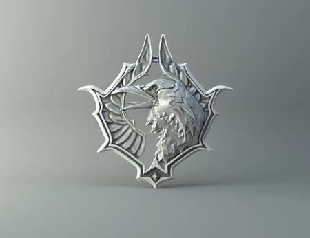  Witcher raven  3d model for 3d printers