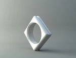  Ring - square  3d model for 3d printers