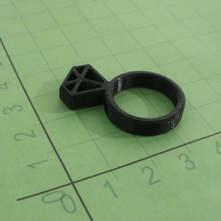 Modelo 3d de  ring - diamond para impresoras 3d