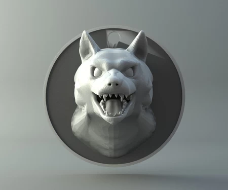 Modelo 3d de Wolf head para impresoras 3d