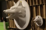 Modelo 3d de Wolf head para impresoras 3d