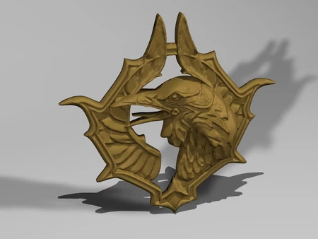  Medallion - witcher blood of elves  3d model for 3d printers