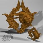  Medallion - witcher blood of elves  3d model for 3d printers