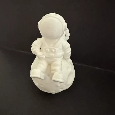  Astronaut sitting on the moon  3d model for 3d printers