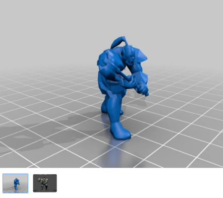 Modelo 3d de Orc peón para impresoras 3d