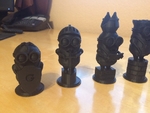  Remix - minion chess pieces  3d model for 3d printers