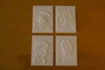  My steampunk family - a series of relief portraits  3d model for 3d printers