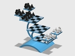  Startrek chess board  3d model for 3d printers