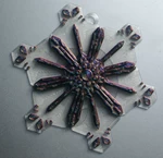  Bentley's snowflake ornaments  3d model for 3d printers