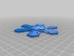 Modelo 3d de Adornos de copos de nieve de bentley
 para impresoras 3d