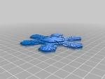  Bentley's snowflake ornaments  3d model for 3d printers