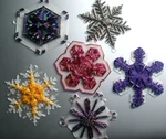  Bentley's snowflake ornaments  3d model for 3d printers