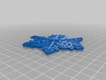  Bentley's snowflake ornaments  3d model for 3d printers