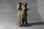  Double-headed gargoyle statue  3d model for 3d printers