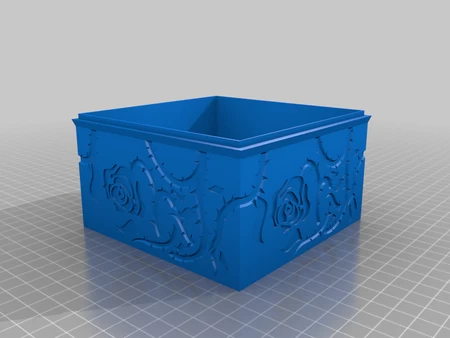 Modelo 3d de Caja de pañuelos brier rose para impresoras 3d