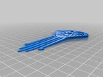  Art nouveau hair ornaments  3d model for 3d printers