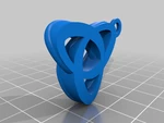   celtic knot - trinity pendant  3d model for 3d printers