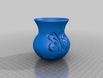  Pen pot - dual  3d model for 3d printers