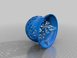  Filigree lamp shade - dual  3d model for 3d printers