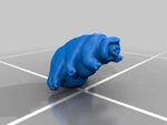 Modelo 3d de El oso de agua y el tardígrado para impresoras 3d