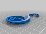Modelo 3d de Colgador de adornos en espiral
 para impresoras 3d