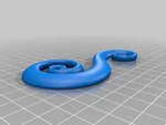 Modelo 3d de Colgador de adornos en espiral
 para impresoras 3d