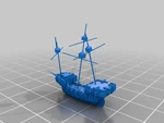 Modelo 3d de Barcos - warhammer total war
 para impresoras 3d