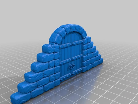  Dungeon door  3d model for 3d printers