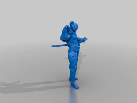 Modelo 3d de Samurai cibernético para impresoras 3d