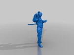 Modelo 3d de Samurai cibernético para impresoras 3d