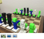 Modelo 3d de Juego de ajedrez de la base y la corona para impresoras 3d