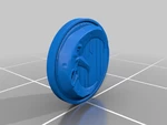 Modelo 3d de Escudo de luna mala - bitz para impresoras 3d