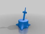 Modelo 3d de Espada de dibujos animados para impresoras 3d