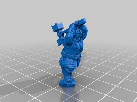   dwarf hammer  3d model for 3d printers