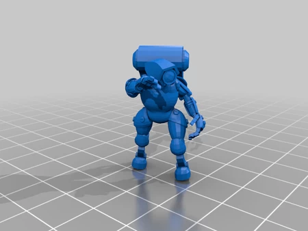 Modelo 3d de Robot ayudante para impresoras 3d