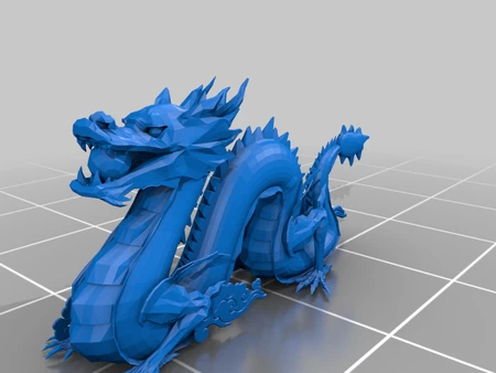 Modelo 3d de Dragón de bobina extranjera para impresoras 3d
