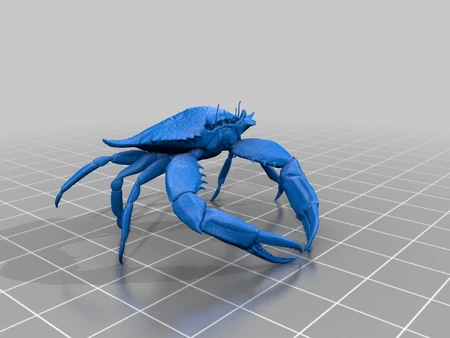 Modelo 3d de Cangrejo gigante para impresoras 3d