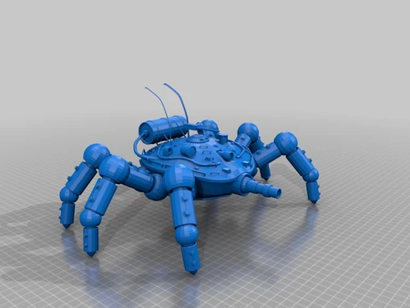 Modelo 3d de Tanque de cangrejo para impresoras 3d