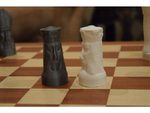  Gothic chess set  3d model for 3d printers