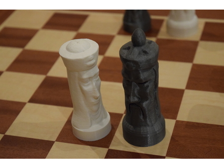  Gothic chess set  3d model for 3d printers