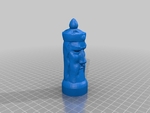  Gothic chess set  3d model for 3d printers