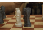  Gothic chess set  3d model for 3d printers