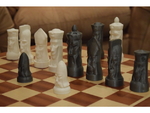  Gothic chess set  3d model for 3d printers