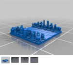 Modelo 3d de Un juego de ajedrez para gobernarlos a todos para impresoras 3d