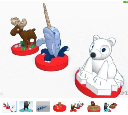 Canadian animals set for children #Chess