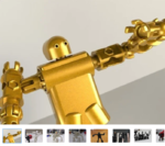 Modelo 3d de Che3po #ajedrez para impresoras 3d