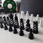  Twisted chess  3d model for 3d printers