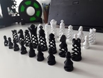  Twisted chess  3d model for 3d printers