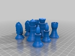  Chess set ii  3d model for 3d printers