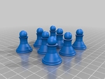  Chess set ii  3d model for 3d printers